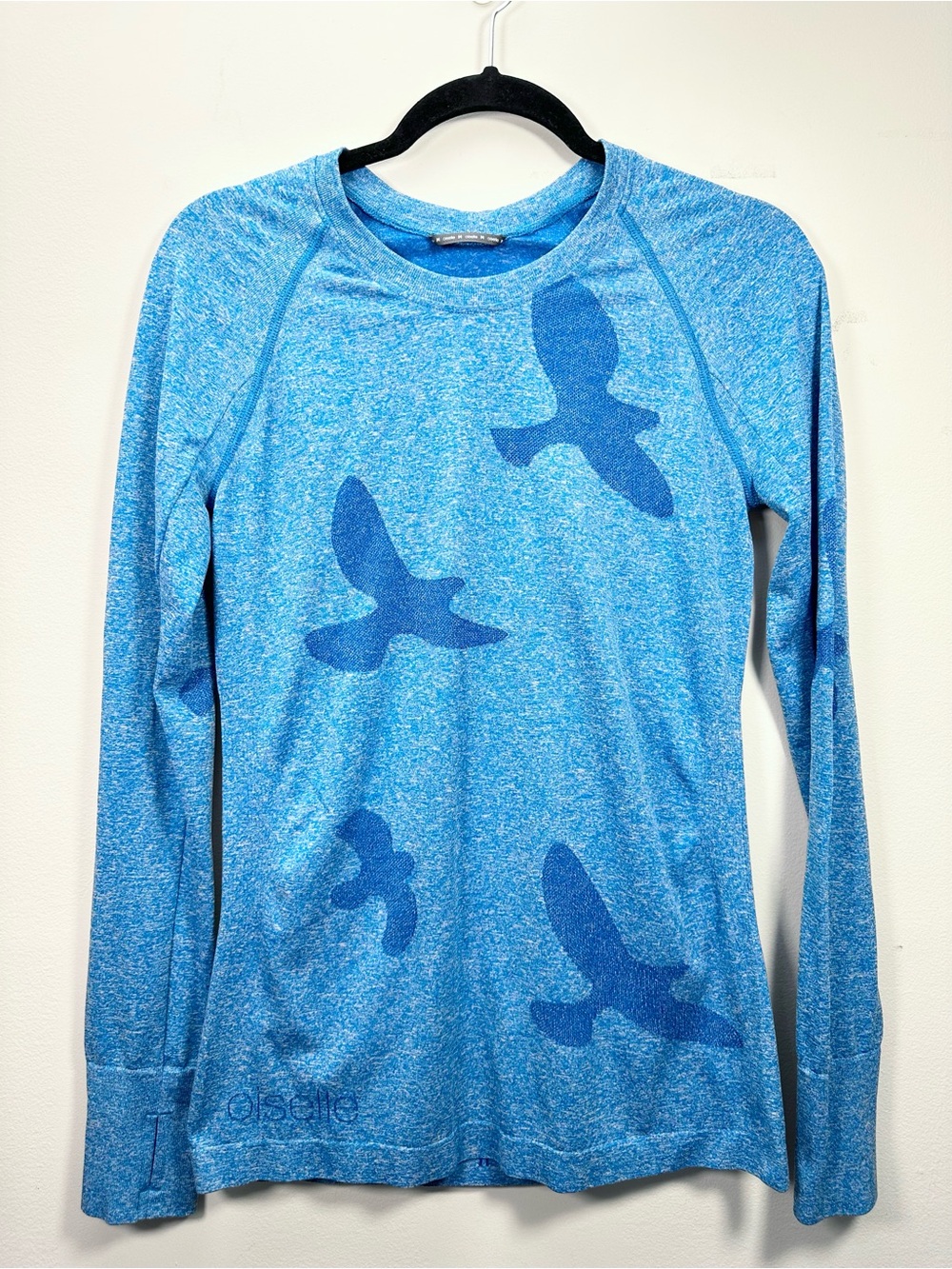Oiselle Flyte Long Sleeve Shirt, Grounded Blue, Medium
